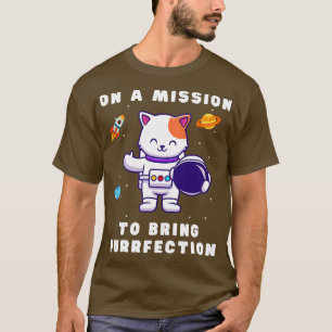 Funny and Cute Catstronaut Space Cat T-Shirt