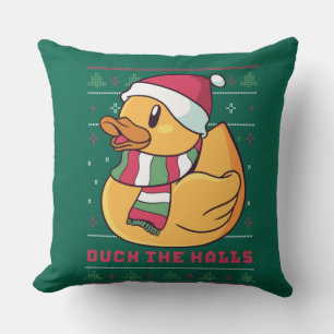 Funny and Cute Duck Puns Merry Christmas Duck The Cushion