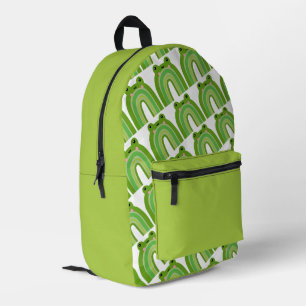 Funny and Cute Frog Rainbow Backpack