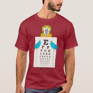 Funny and Cute Parrot with Glasses holding an T-Shirt