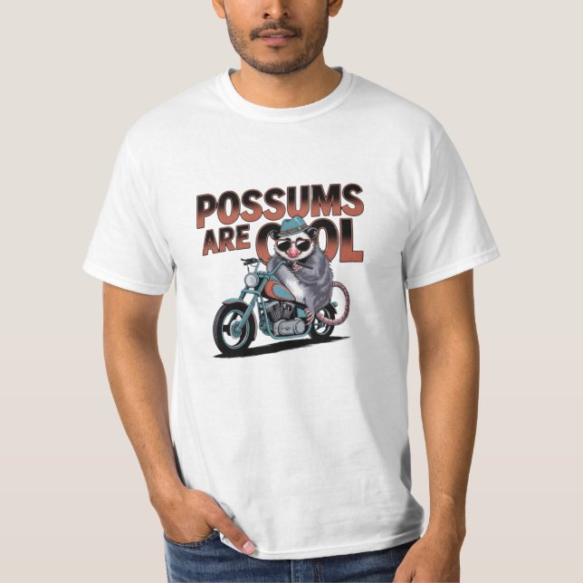 Funny and Cute Possum Lover Graphics T-Shirt (Front)
