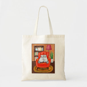 Funny and Cute Raccoon Couple Unique Animal Art Tote Bag