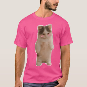 Funny And Cute Standing Cat Or Kitten Meme T-Shirt