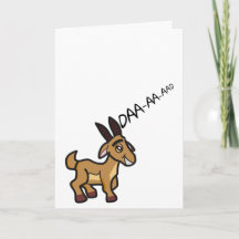 Funny and Cute Talking Goat Father's Day Card