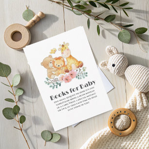 Funny and cute Woodland Book Request  Enclosure Card