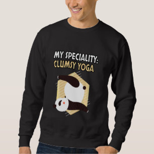Funny And Cute Yoga Pose Meditation Pand And Panda Sweatshirt