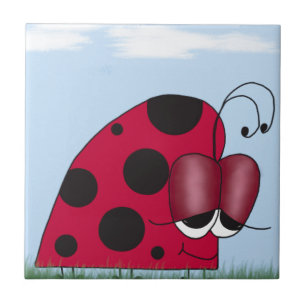 Funny and Euphoric Ladybug Tile