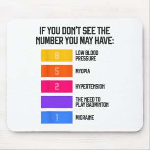 Funny And Humorous Badminton Memes Shuttle Birdie Mouse Mat