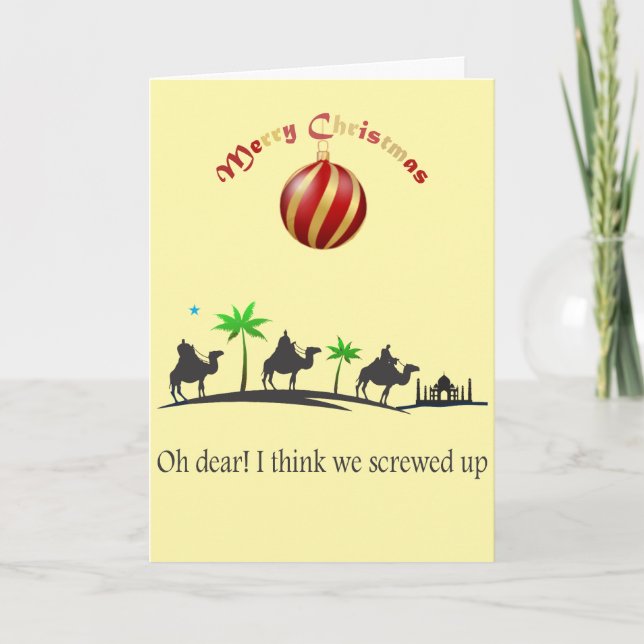Funny and humorous Christmas cards (Front)