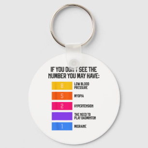 Funny And Humourous Badminton Memes Shuttle Birdie Key Ring