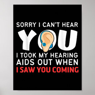 Funny And Humourous Medicine Apparel Sorry I Can't Poster