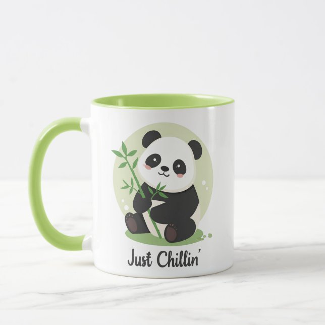 Funny and Relaxing Panda Mug (Left)