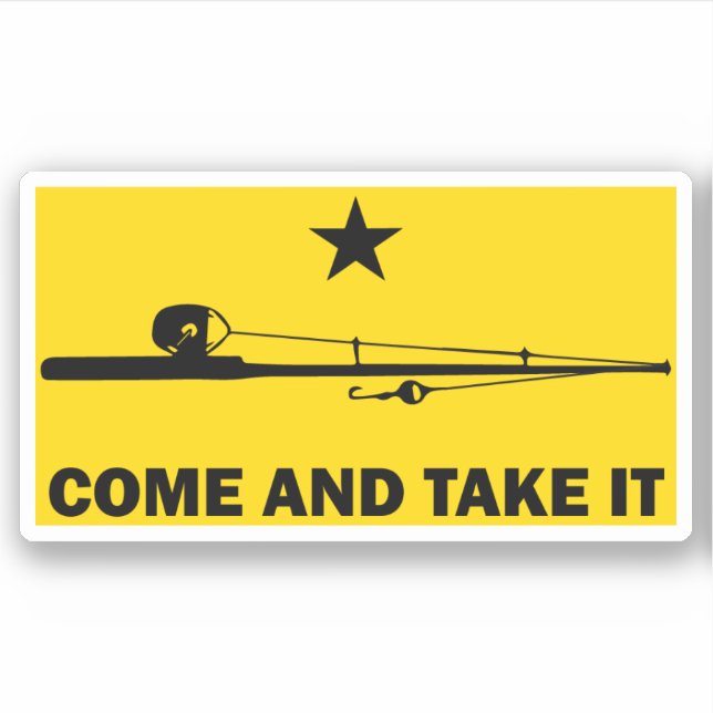 Funny and Sarcastic Fishing Sticker (Front)