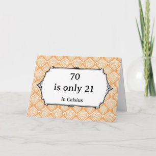 Funny and Sassy Scientific Joke 70th Birthday  Card
