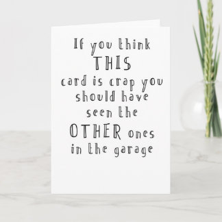 funny and simple birthday card