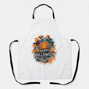 Funny and Spooky Halloween Quotes Happy Apron