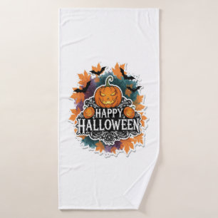 Funny and Spooky Halloween Quotes Happy Bath Towel