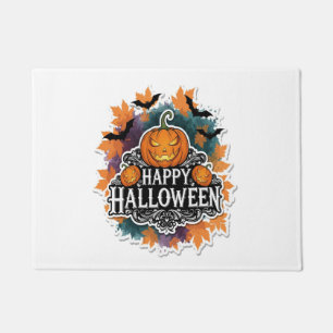 Funny and Spooky Halloween Quotes Happy Doormat
