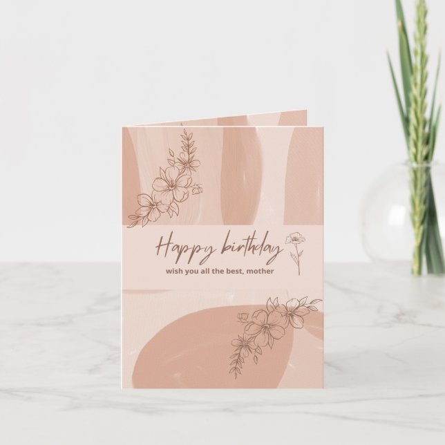 Funny and Touching Poem for Mum Birthday Postcard (Front)