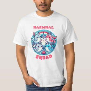 Funny and Whimsical Narwhal Lover Graphics T-Shirt