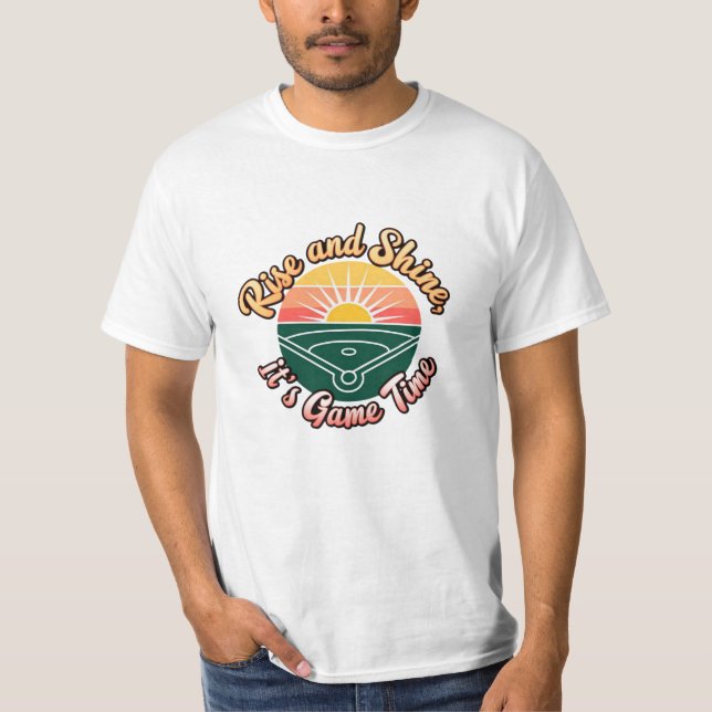 Funny and Whimsical Softball Graphics T-Shirt (Front)