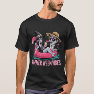 Funny and Witch Float Halloween Summer Ween Party T-Shirt