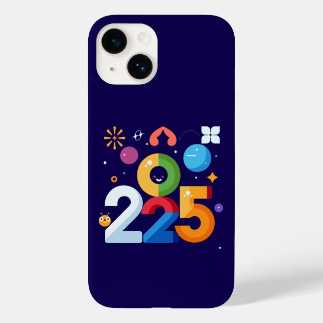 Funny and Witty Graphic Design 2025  Case-Mate iPhone Case (Back)