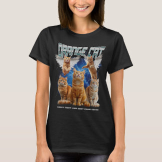 Funny Angel Cats Fluffy Fiery Sent From Above T-Shirt