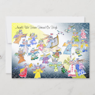 Funny Angels We Have Heard On High Holiday Card