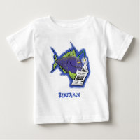 Funny angler fish cartoon
