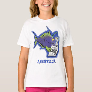 Funny angler fish cartoon T-Shirt