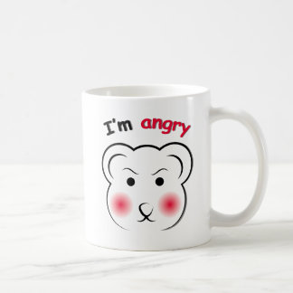 Funny Angry Bear Face Mug – Minimalist Cute Animal
