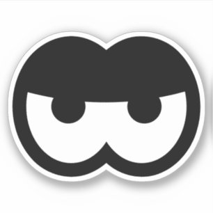 Funny Angry Cartoon Eyeball Vinyl