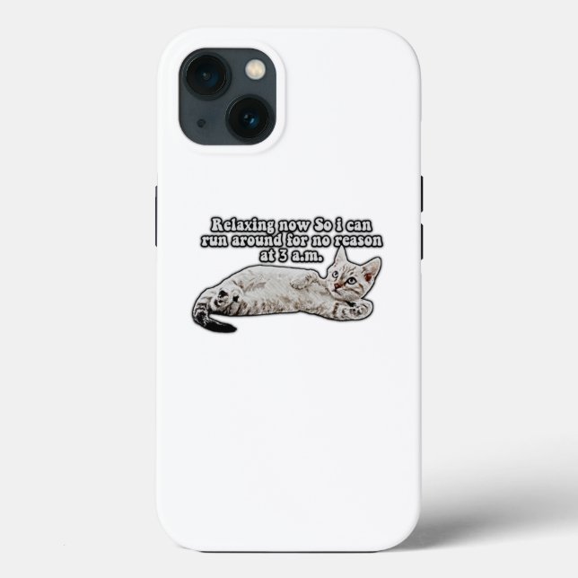 Funny angry cat meme for cat owners & lovers Case-Mate iPhone case (Back)