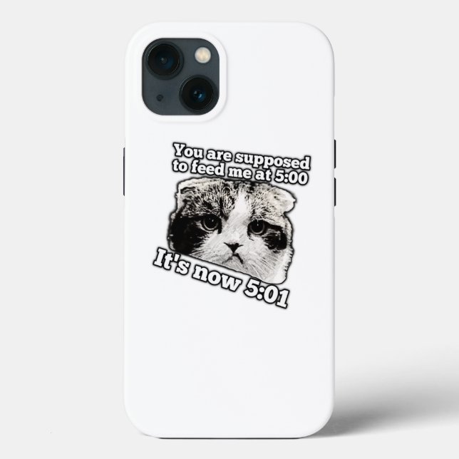 Funny angry cat meme for kitty owners Case-Mate iPhone case (Back)
