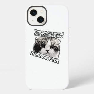 Funny angry cat meme for kitty owners iPhone 13 case
