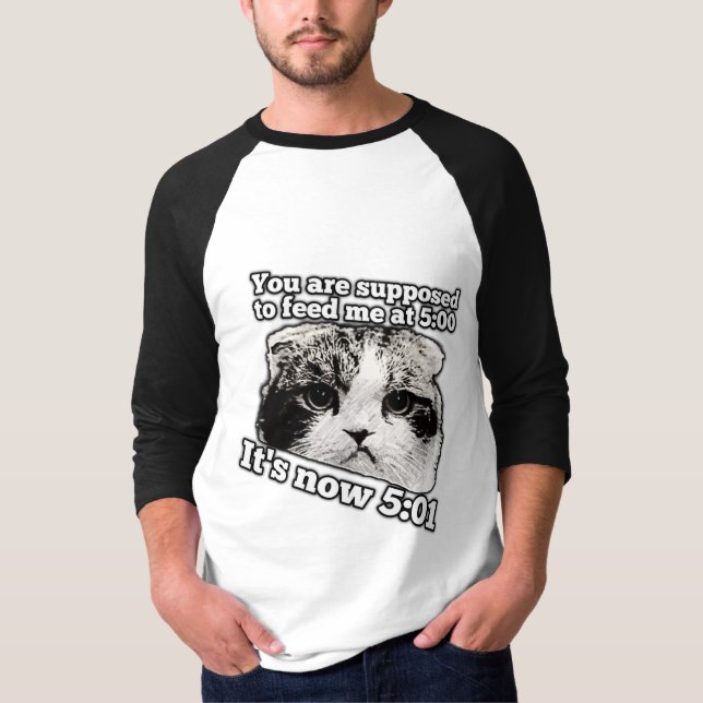 Funny angry cat meme for kitty owners T-Shirt (Front)