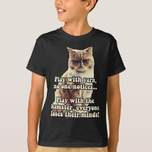 Funny Angry Cat Meme For Kitty Persons Cat Lovers T-Shirt