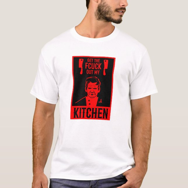 Funny Angry Chef T-Shirt (Front)