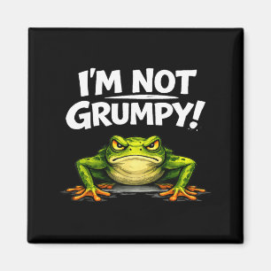 Funny Angry Frog Grumpy Meme for Men Women Boy Kid Magnet