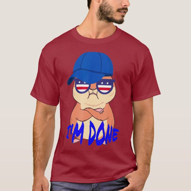 Funny Angry Hamster im Done T-Shirt (Front)