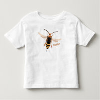 Funny angry hornet wasp cartoon illustration