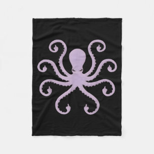 Funny Angry Octopus Middle Finger Novelty Fleece Blanket