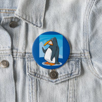 Funny Angry Penguin Cartoon Cool Waving 