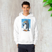 Funny Angry Penguin Cartoon Cool Waving