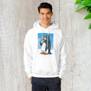 Funny Angry Penguin Cartoon Cool Waving Hoodie