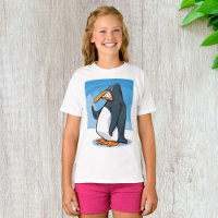 Funny Angry Penguin Cartoon Cool Waving 