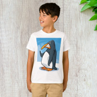 Funny Angry Penguin Cartoon Cool Waving 