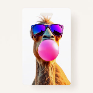 Funny animal art – perfect gift for animal lovers ID badge