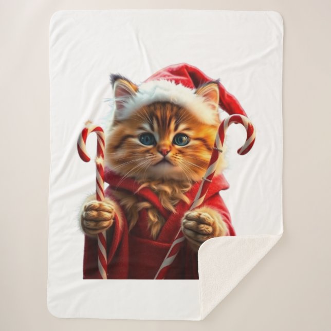 Funny animal art – perfect gift for animal lovers  sherpa blanket (Front)